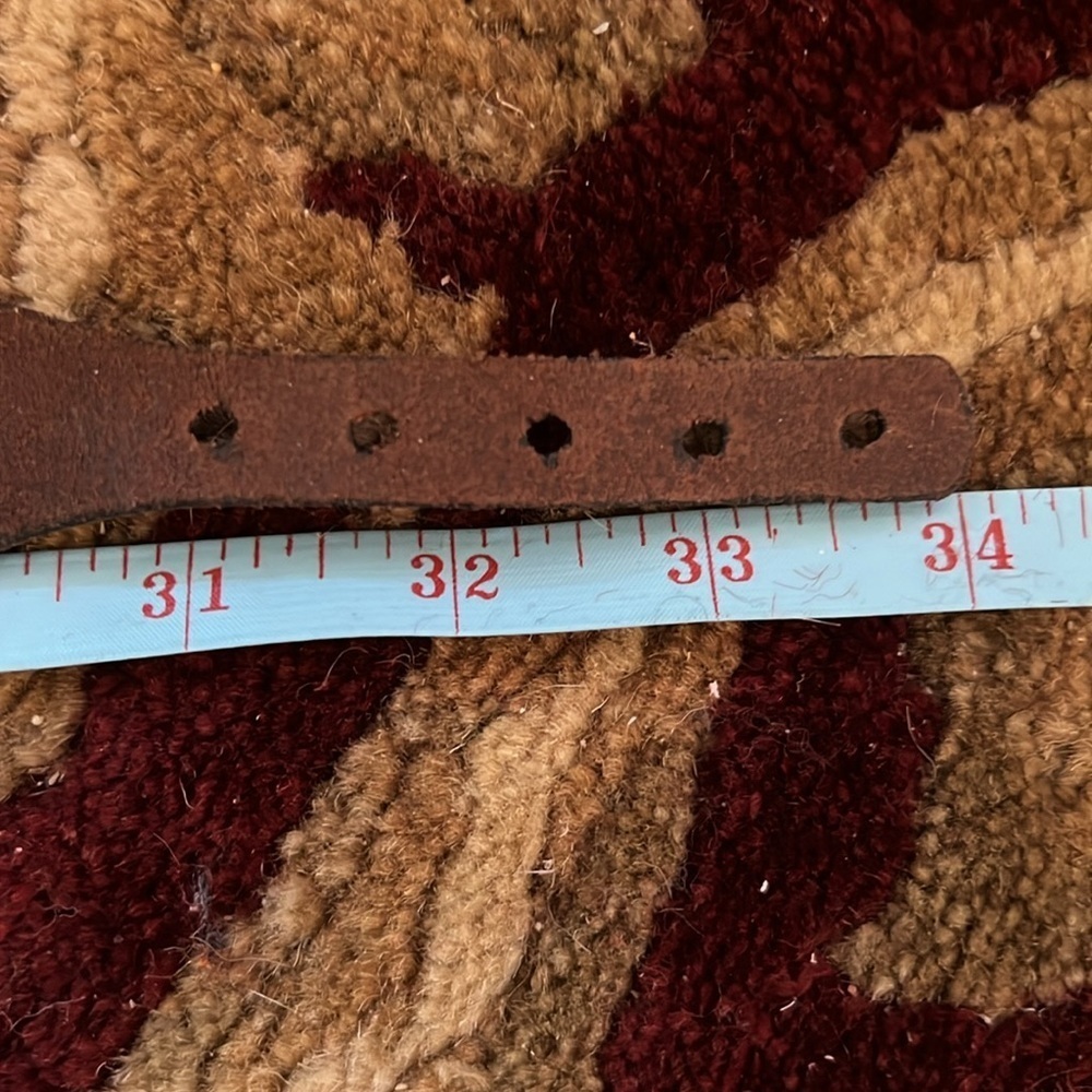 ESCADA Women’s Diamondback Snake Silver Tone Heavy Buckle Brown Leather Belt S/M - Picture 12 of 16